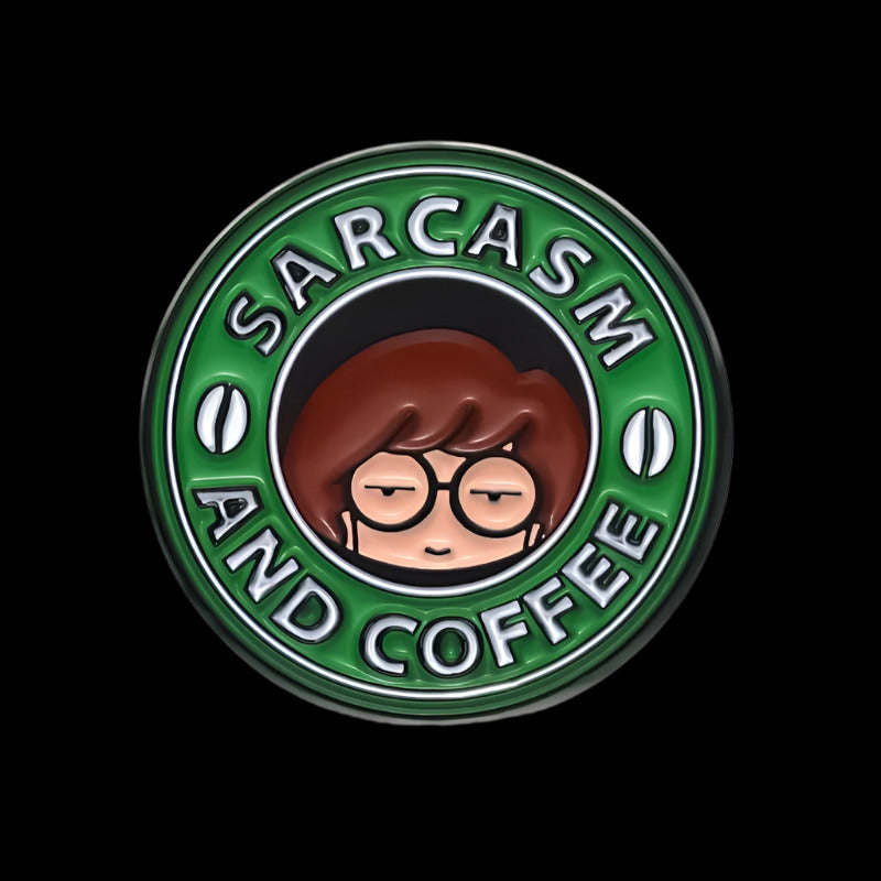 sarcasm and coffee daria : pins + buttons by feral