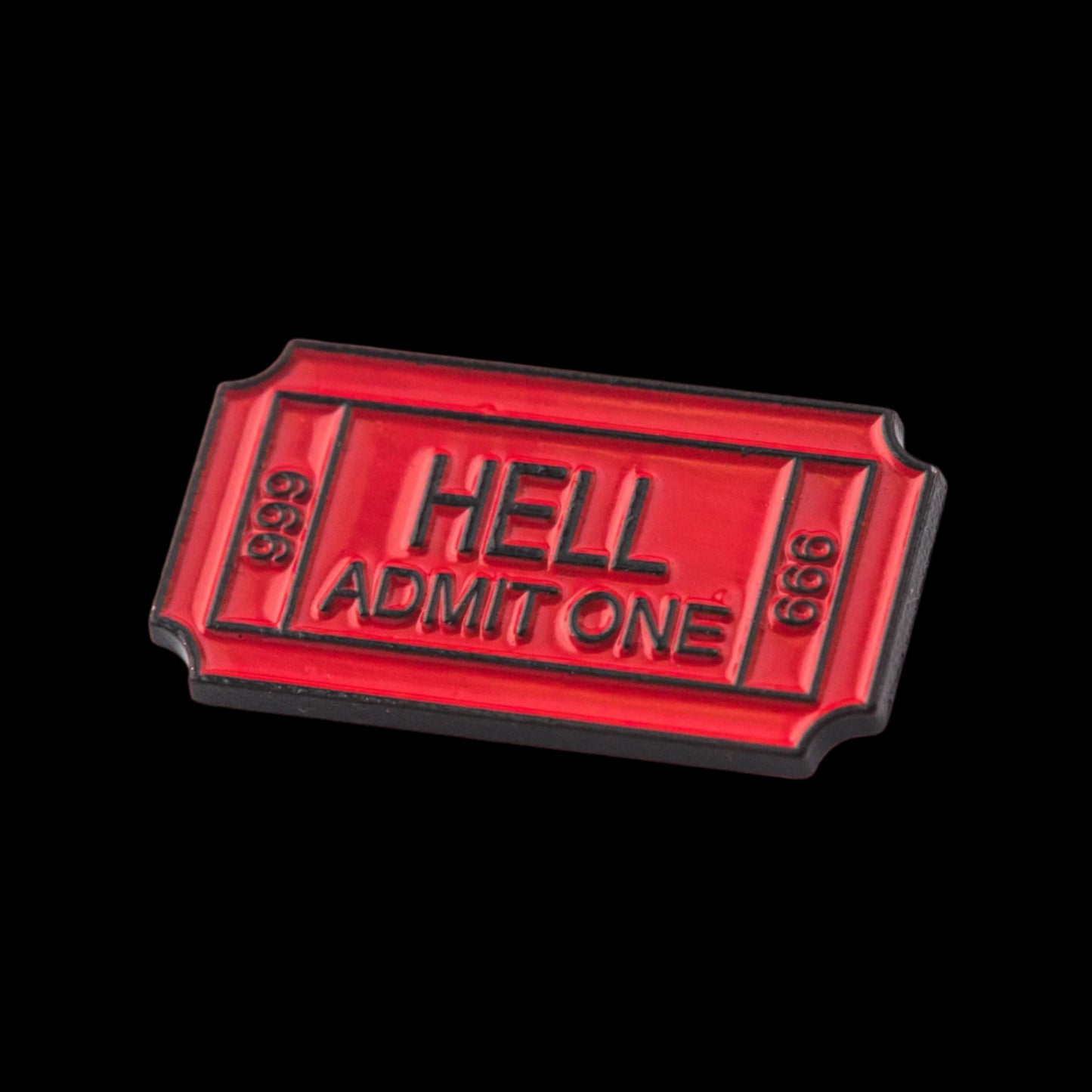 hell admit one ticket : pins + buttons by feral