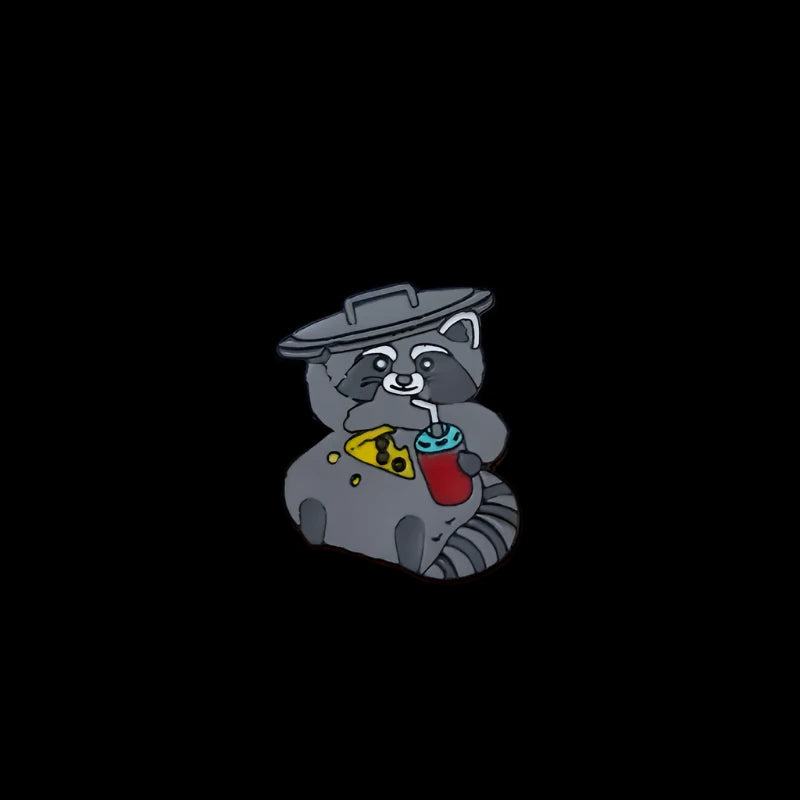 raccoon foodie : pins + buttons by feral