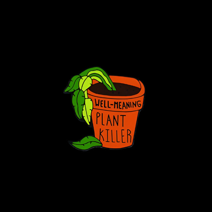 well meaning plant killer : pins + buttons by feral