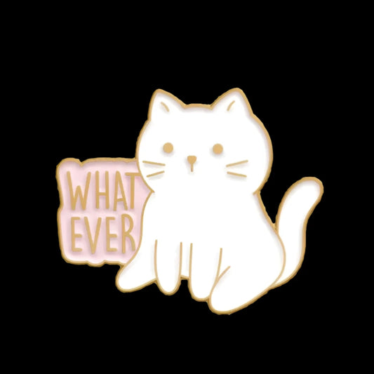 whatever kitty : pins + buttons by feral