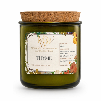 Thyme Candle | Luxury Olive Oil Wax Candle