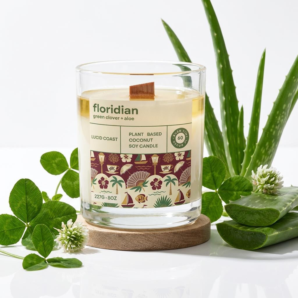 Floridian Candle - Green Clover and Aloe