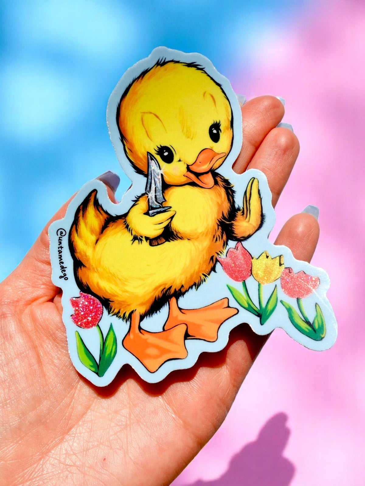 Knife Ducky Sticker